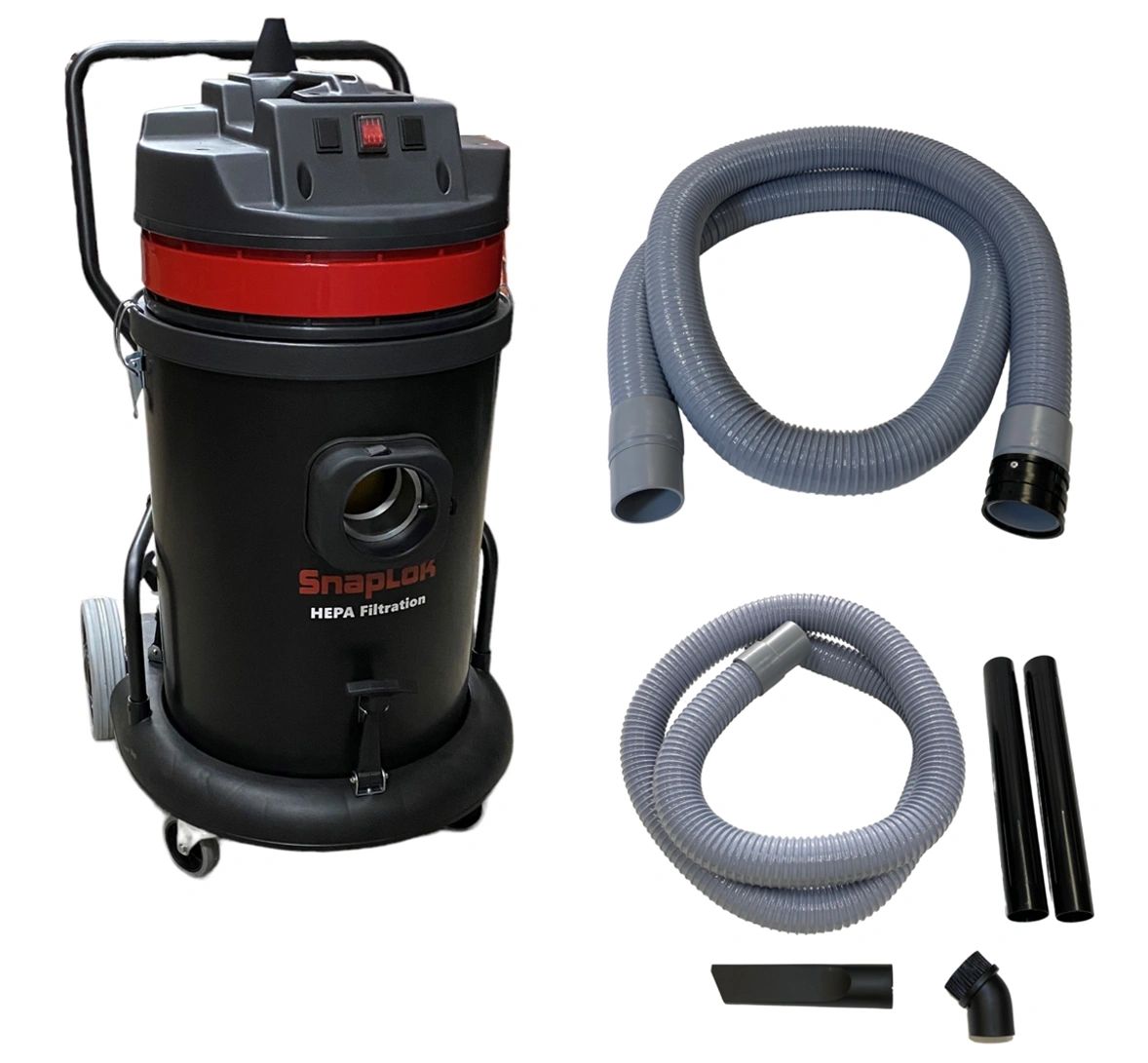 16 Gal. SnapLok Dryer Vac High Powered, HEPA Filtered w/Poly Tank & Trolley (SVP161T)